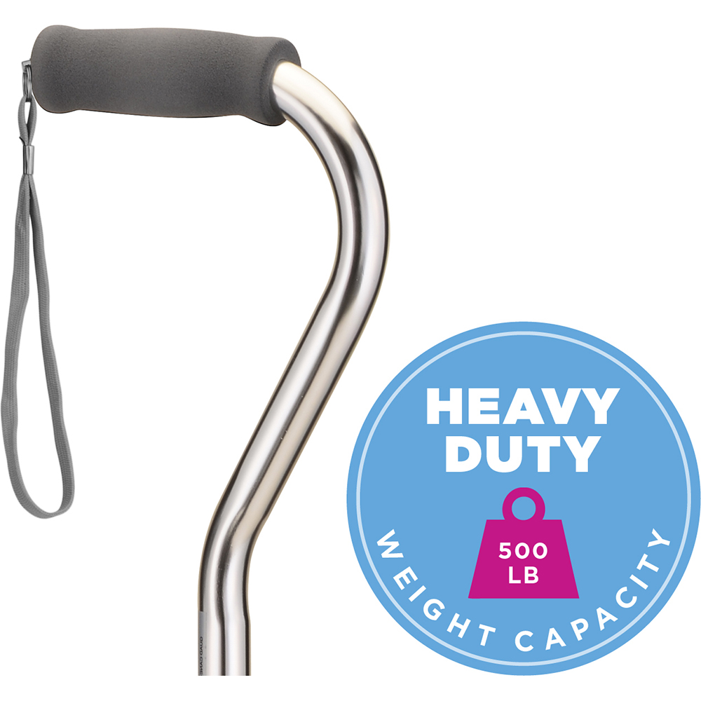 HEAVY DUTY QUAD CANE LRG SLVR